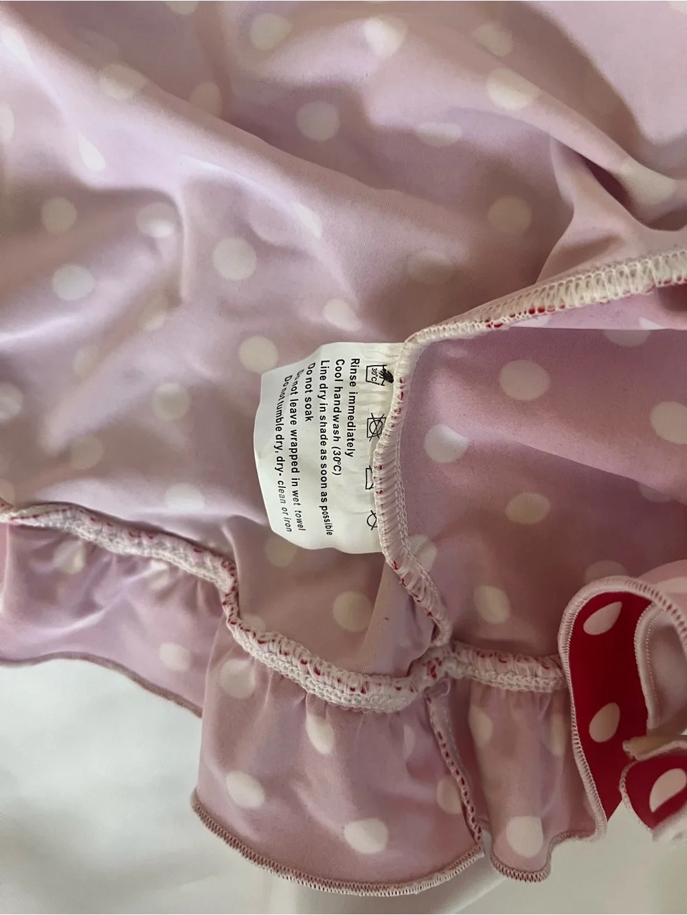 Babes in the Shade Red Polka Dot Rash Guard | Girls Size 4